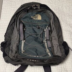 The North Face Men's Black and Gray Backpack